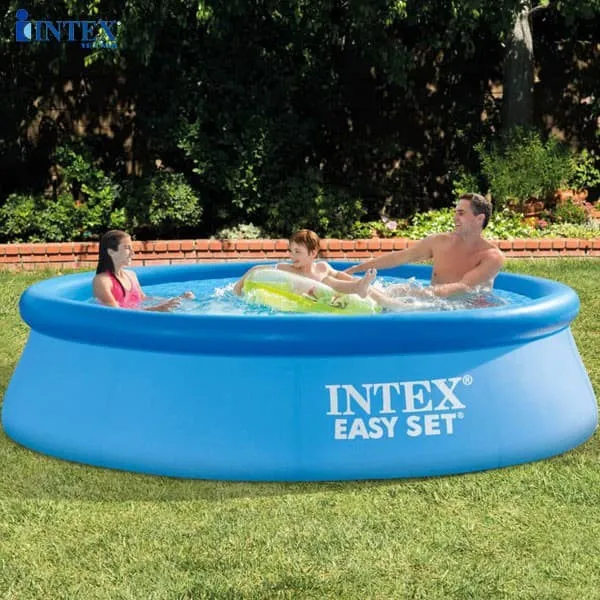 phao bơi gia đình intex kích thước lớn hình chữ nhật màu xanh