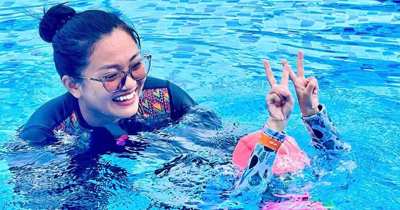 Mô hình bể bơi 4 mùa Long Biên, khu vực bơi lội hiện đại và an toàn cho gia đình.