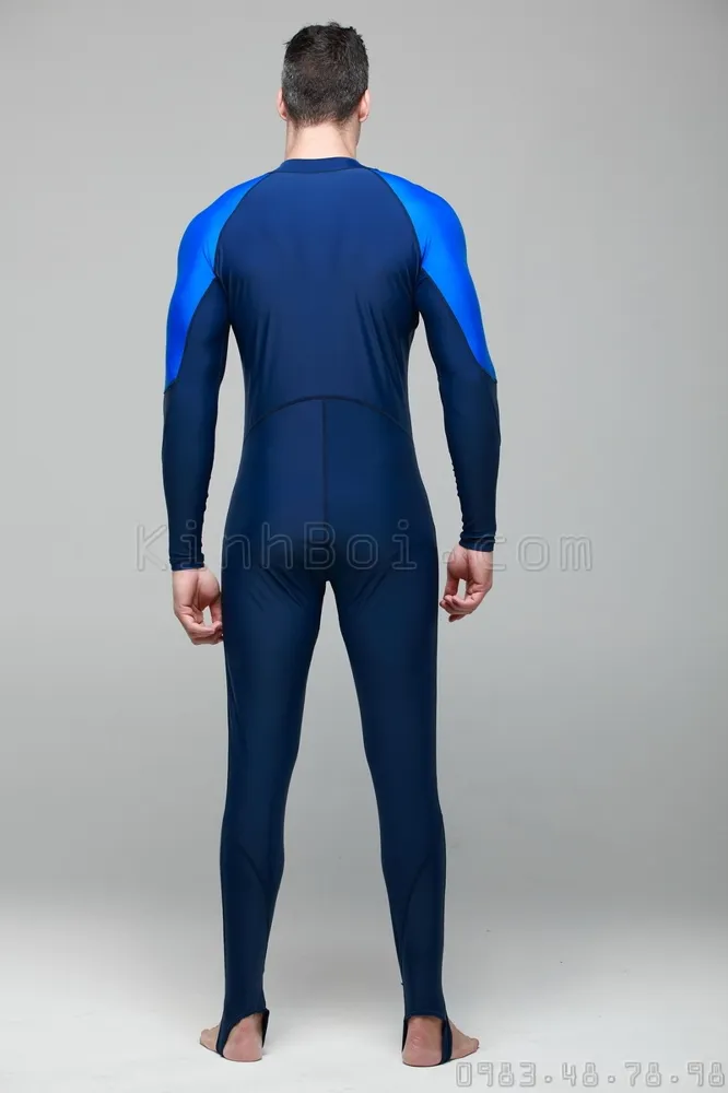 Đồ bơi nam liền thân dài tay tới gót chân, tối ưu chống nắng và giữ nhiệt
