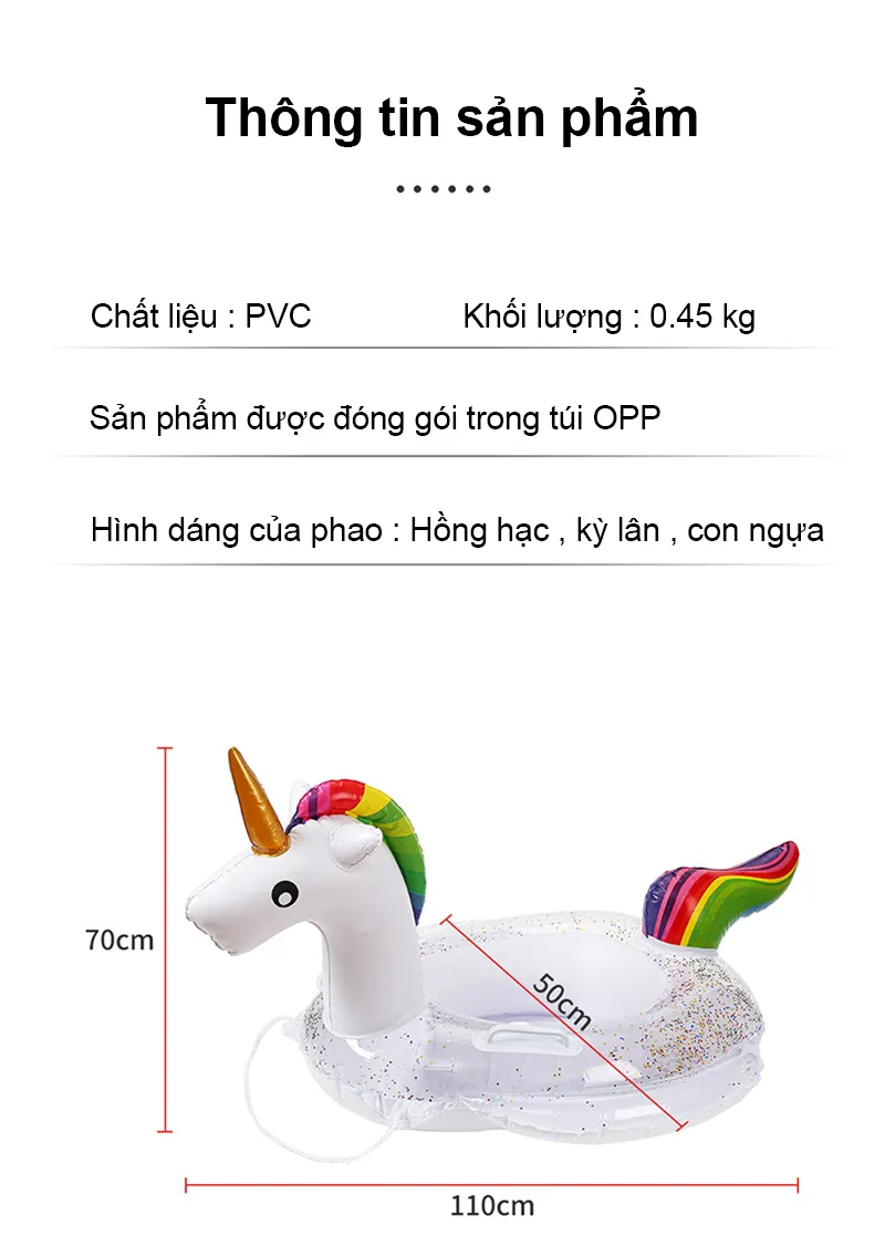 Phao bơi tay trẻ em với họa tiết đáng yêu