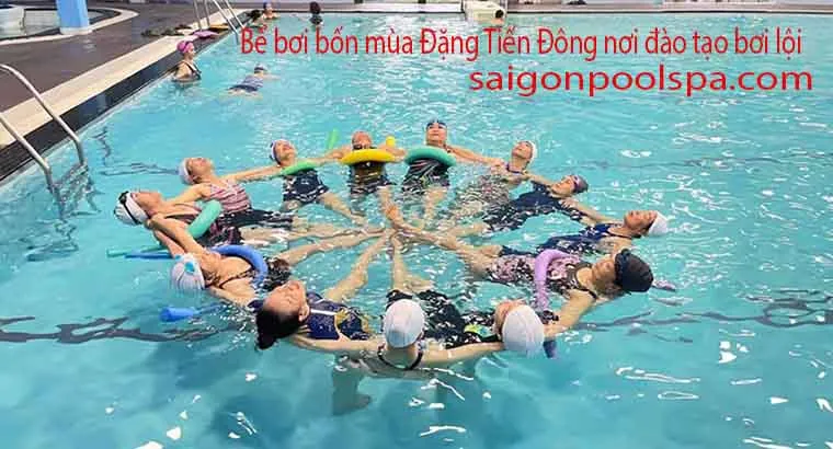 Bể bơi bốn mùa Đặng Tiến Đông nơi học bơi lội