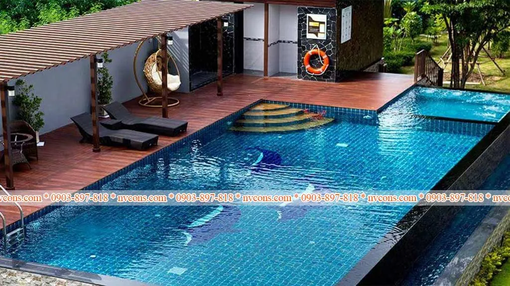 Công ty xây dựng hồ bơi chuyên nghiệp Nvcons khẳng định thương hiệu uy tín trên mỗi công trình bể bơi