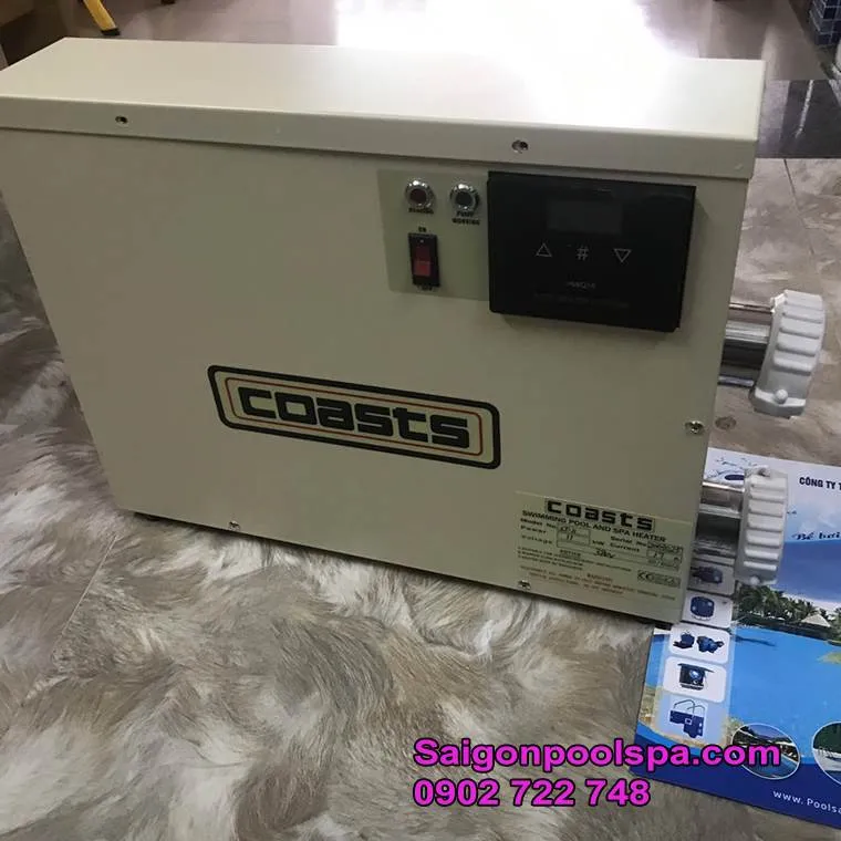 máy gia nhiệt cho bể bơi coast