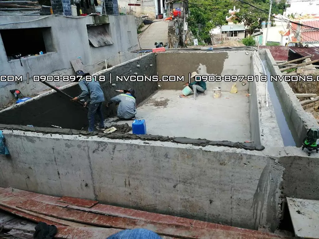 Thi công hồ bơi gia đình tại Vũng Tàu