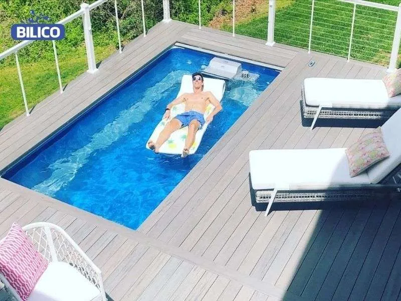 Thi công hồ bơi mini tăng tính riêng tư cho người dùng tính