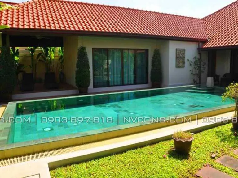 Y tưởng thiết kế bể bơi mini nhà phố ít chi phí