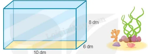 Bố của Mai vừa làm một bể cá dạng hình chữ nhật với kích thước như hình dưới đây