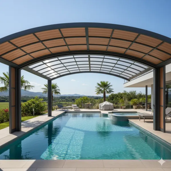 Trải nghiệm người dùng tại các mẫu hồ bơi đẹp có mái che