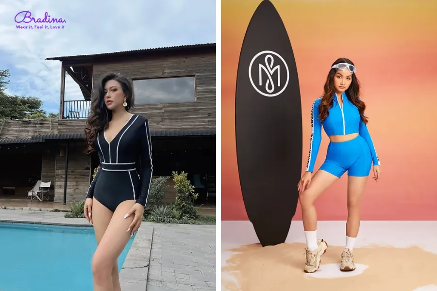 Mẫu đồ bơi Aquamarine thiết kế sang trọng giúp tôn vinh vóc dáng người phụ nữ Việt