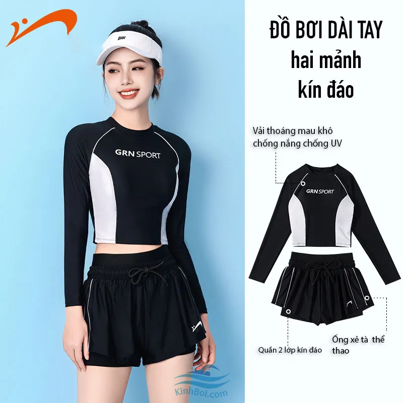 Bảng size chi tiết giúp bạn lựa chọn bộ quần áo bơi dài tay nữ vừa vặn nhất