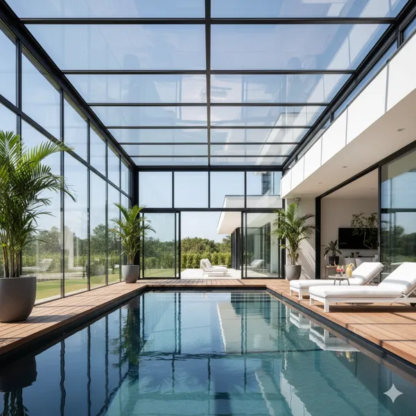 Mẫu mái che kinh tế cho các mẫu hồ bơi đẹp và tiện dụng