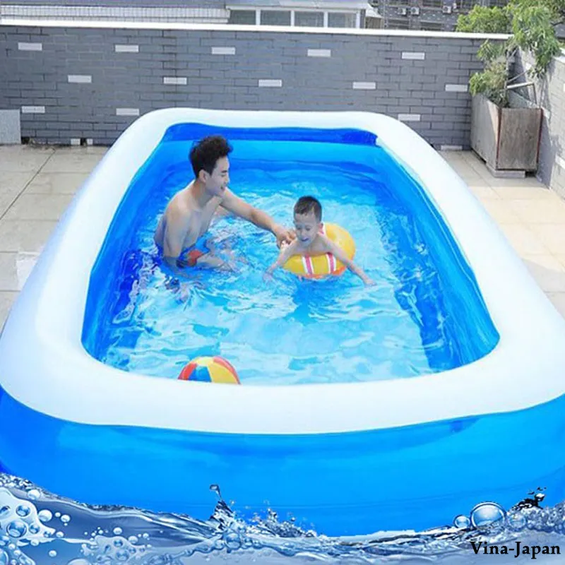 Chất liệu nhựa PVC cao cấp an toàn và bền bỉ của bể bơi phao 3 tầng