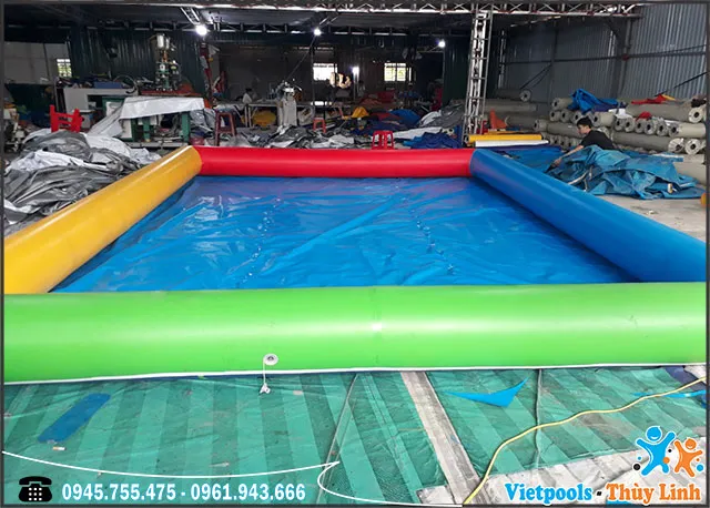 Hồ bơi bơm hơi cho trẻ em chất lượng cao sản xuất tại xưởng Thùy Linh