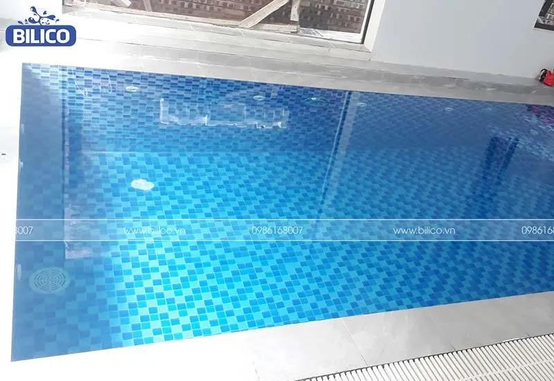 Bể bơi hoàn thiện tại nhà chị Hoa – Huyện Hòa Vang