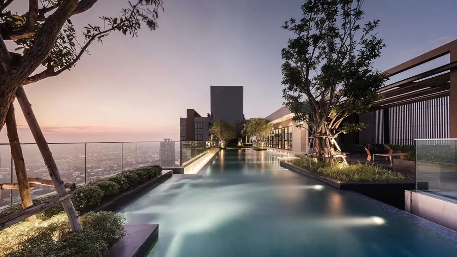 Các tiện ích khi thiết kế biệt thự có hồ bơi trên sân thượng