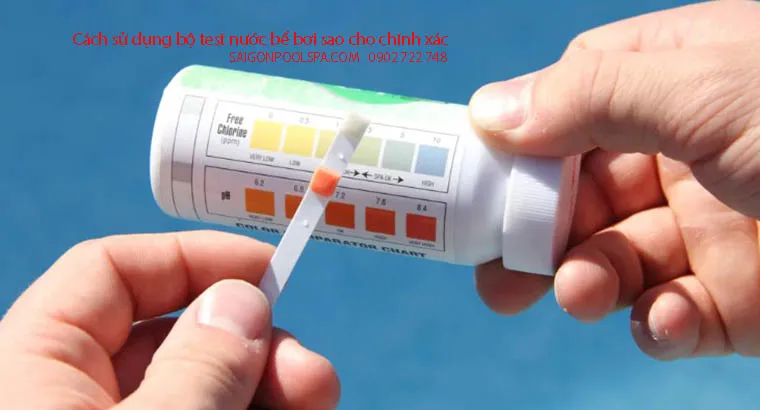 Cách sử dụng bộ test nước bể bơi sao cho chính xác giúp duy trì chất lượng nước