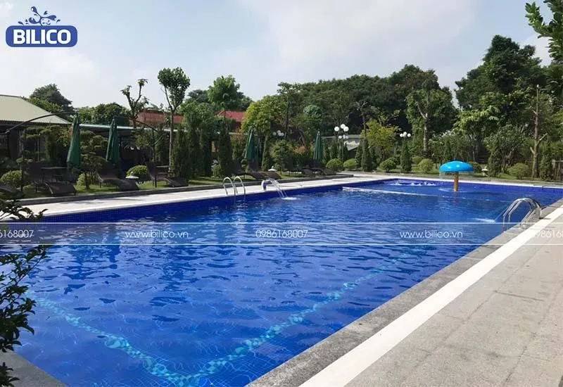 Bilico hoàn thiện công trình bể bơi cho nhà anh Mạnh – quận Cẩm Lệ, Đà Nẵng