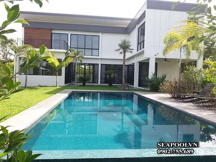 Hoàn thiện dự án hồ bơi tại Quận 12 với sự tỉ mỉ trong từng chi tiết nhỏ