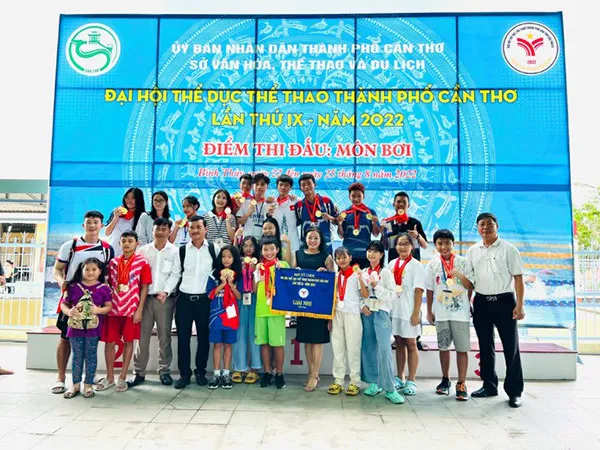 Hoạt động thể thao của câu lạc bộ bơi lội tại thành phố Cần Thơ