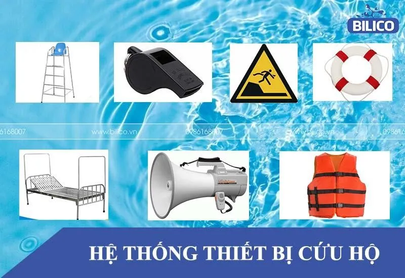 Các thiết bị cứu hộ bắt buộc tại hồ bơi kinh doanh và công cộng