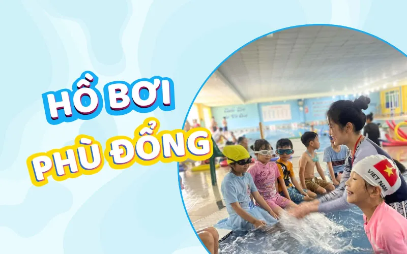 Toàn cảnh hồ bơi Phù Đổng với giá vé hồ bơi phù đổng đà lạt hợp lý