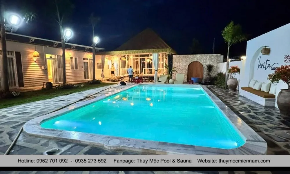 Hồ bơi theo phong cách Bali tự nhiên