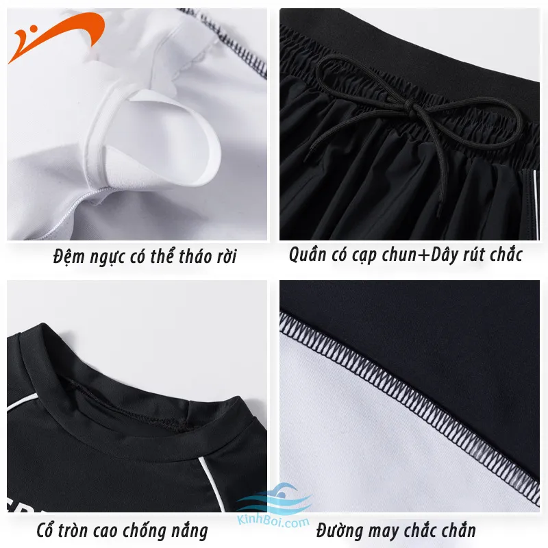 Học viên tự tin luyện tập cùng bộ quần áo bơi dài tay nữ tại Hiệp Tâm