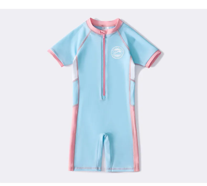 Mẫu đồ bơi nữ trẻ em thiết kế liền thân màu sắc tươi sáng