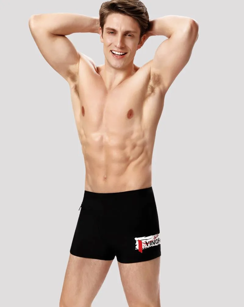 Mẫu quần bơi nam thiết kế sọc trẻ trung