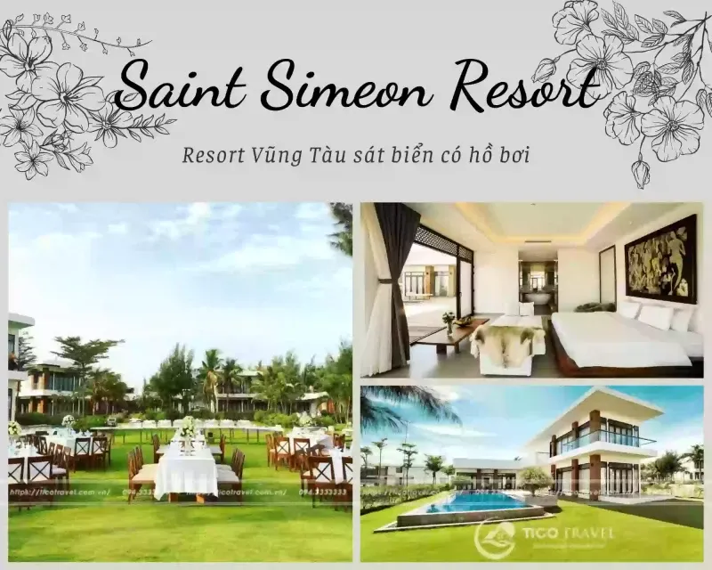 Biệt thự có hồ bơi riêng tại Saint Simeon resort Vũng tàu giá rẻ có hồ bơi