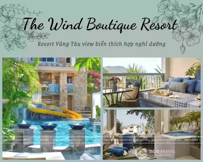 Toàn cảnh The Wind resort Vũng tàu giá rẻ có hồ bơi trên đồi