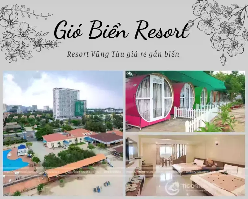 Khu nghỉ dưỡng Gió Biển resort Vũng tàu giá rẻ có hồ bơi Bãi Sau