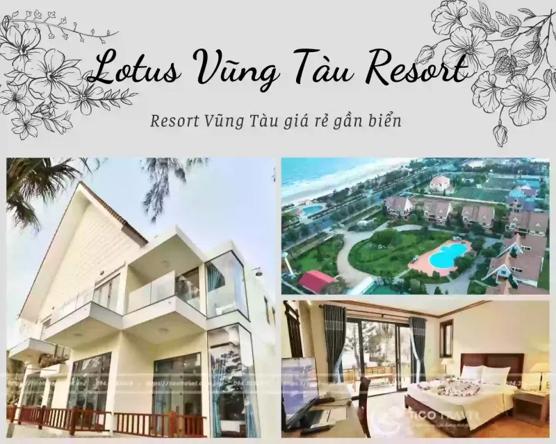Biệt thự tại Lotus resort Vũng tàu giá rẻ có hồ bơi trung tâm city