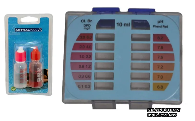 Bộ test nước bể bơi Astralpool cung cấp đầy đủ các dụng cụ cần thiết cho bảo trì hồ bơi