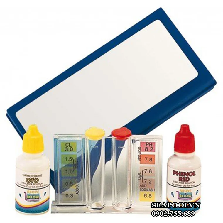 Bộ test nước bể bơi hỗ trợ kiểm tra nồng độ hóa chất an toàn cho người sử dụng