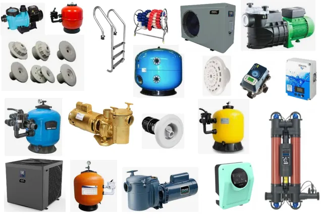 Thiết bị hồ bơi giá rẻ bao gồm robot vệ sinh tự động giúp làm sạch đáy hồ