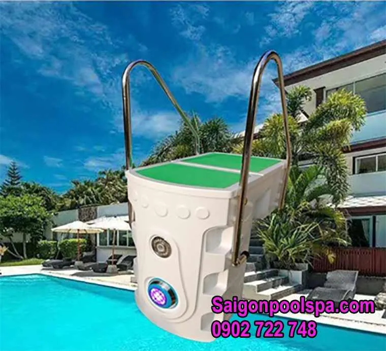 thiết bị lọc hồ bơi thông minh không đường ống lắp đặt gọn gàng tại thành bể