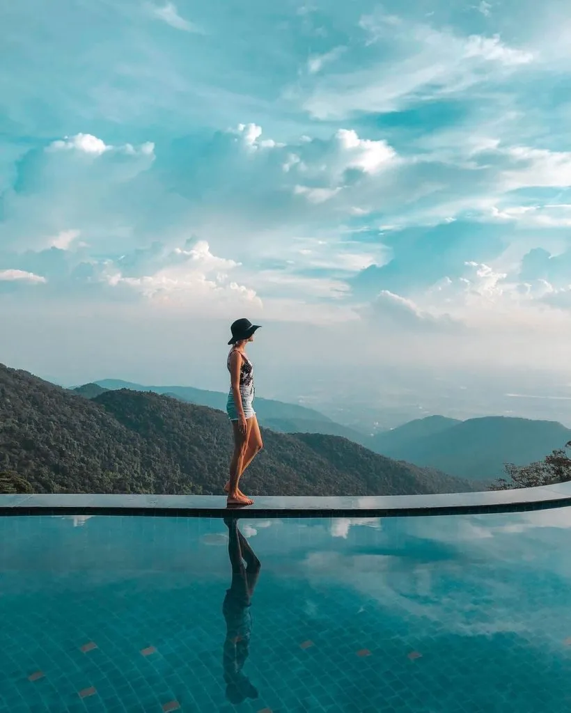 Hồ bơi vô cực tại Belvedere Resort là điểm check-in nổi tiếng nhất Tam Đảo