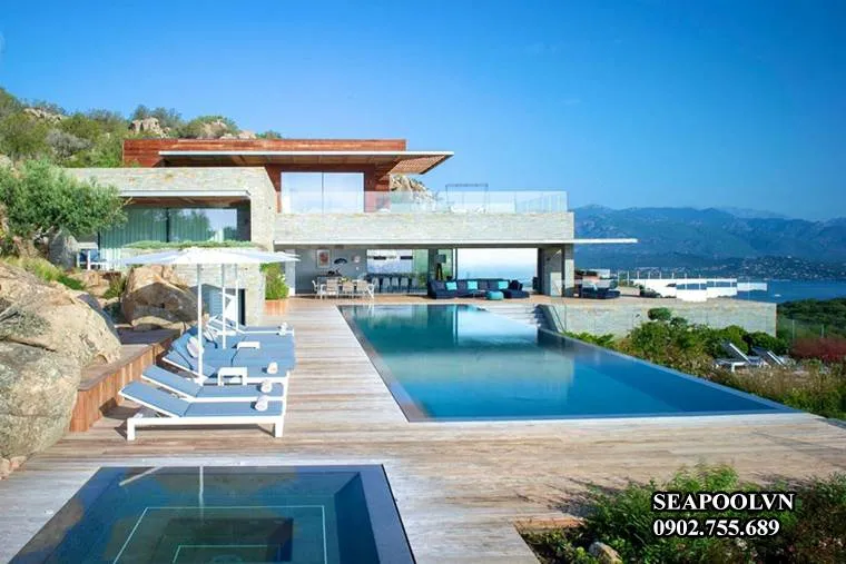 Hồ bơi vô cực mang đến trải nghiệm nghỉ dưỡng ngay tại khuôn viên gia đình