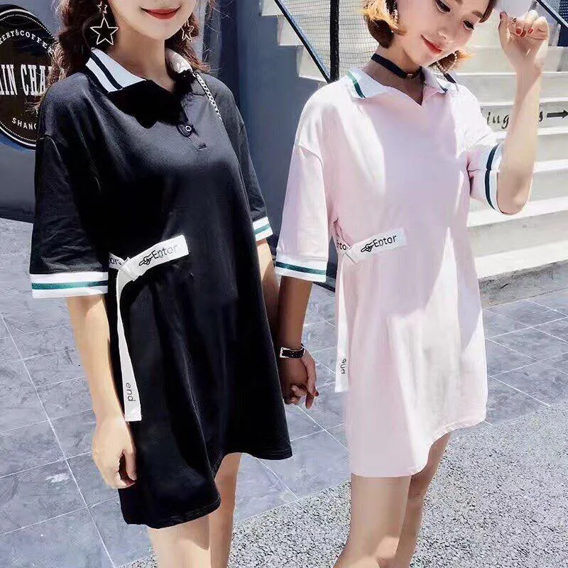 Set đầm thể thao đen trắng