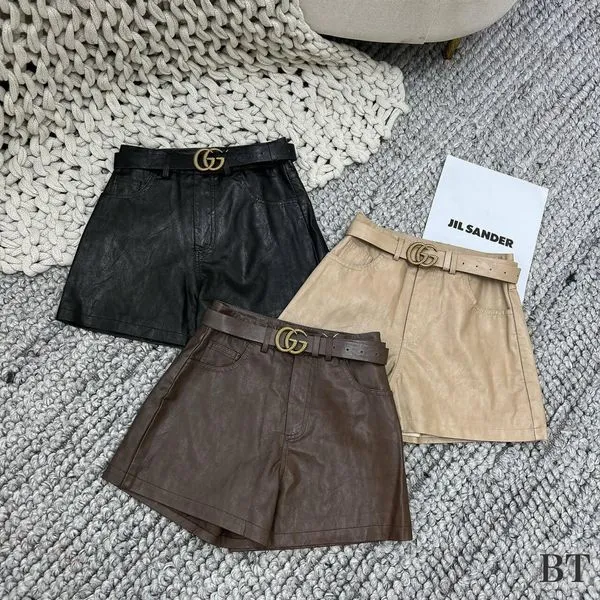 Quần short da đai gucci siêu độc đáo