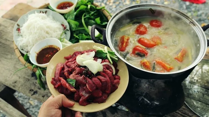 Thịt trâu nướng - đặc sản Đại Lải