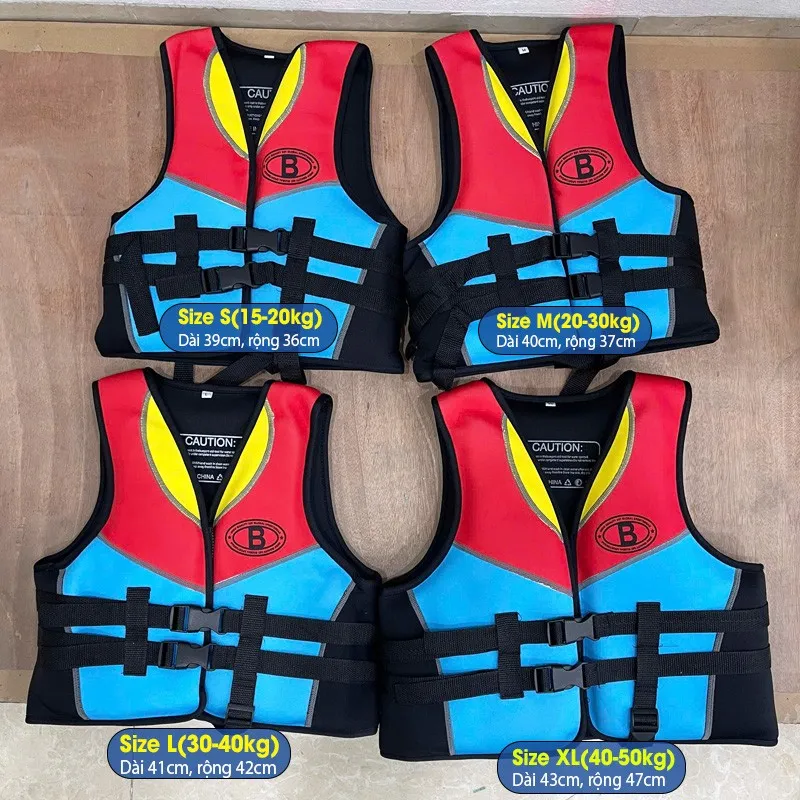 Áo phao bơi cao cấp APCS dành cho trẻ em với thiết kế vest ôm sát, khóa kéo kép và dây đai an toàn