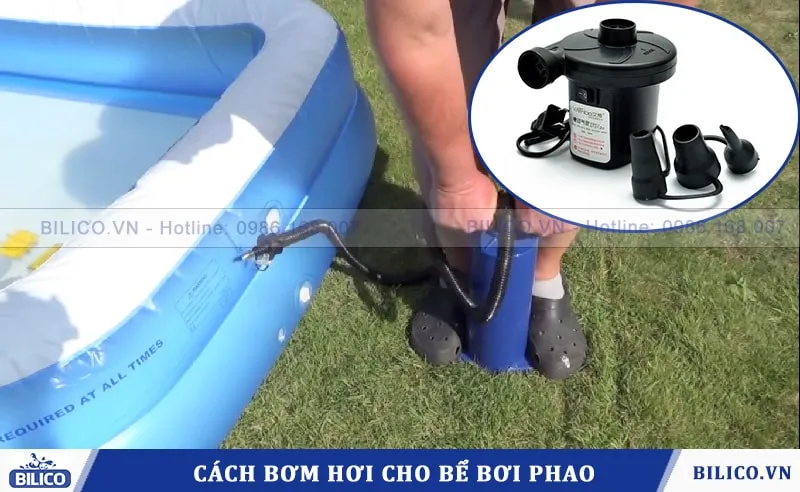Bể bơi phao trẻ em cần bơm đúng kỹ thuật