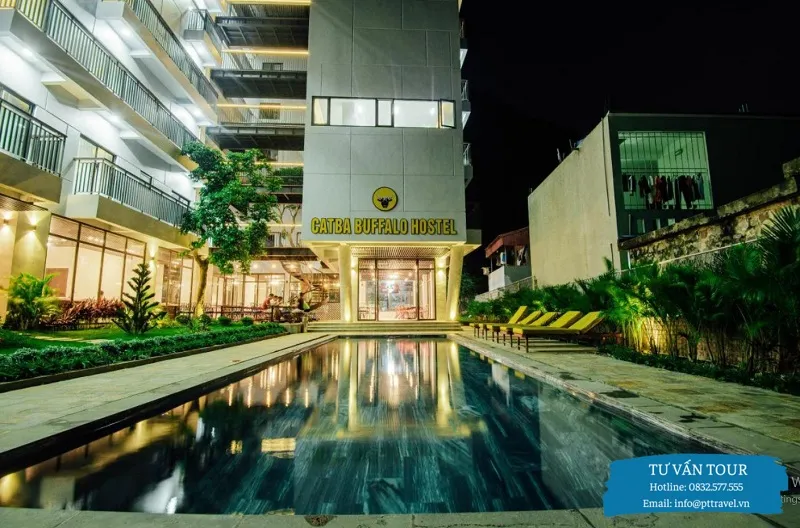 Catba Buffalo Hostel với bể bơi và giá cả phải chăng cho du khách trẻ