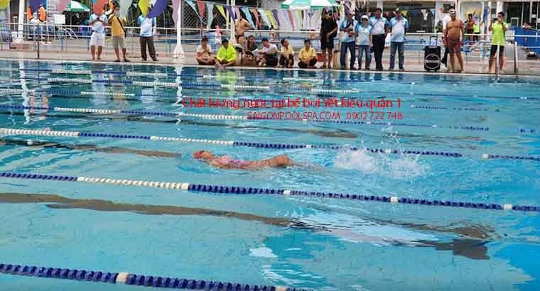 Chất lượng nước tại bể bơi Yết Kiêu