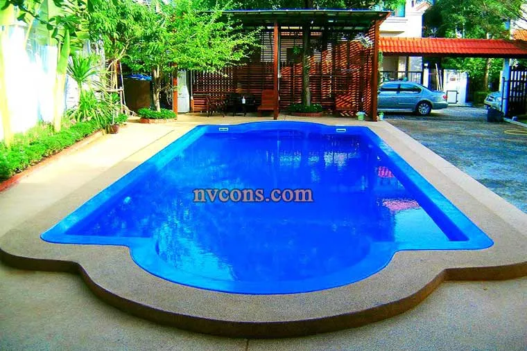 Giá xây dựng hồ bơi bằng sợi thủy tinh composite khá rẻ