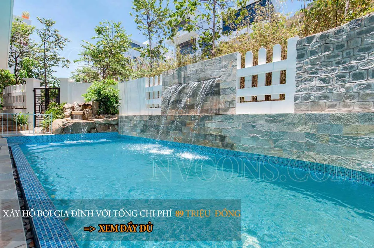 Chi phí xây dựng hồ bơi