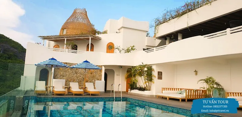 Hotel Perle d'Orient Cat Ba với bể bơi lớn nhất Cát Bà