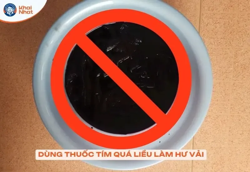 Lưu ý khi dùng thuốc tím